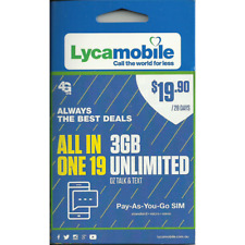 LycaMobile $19.90 Sim