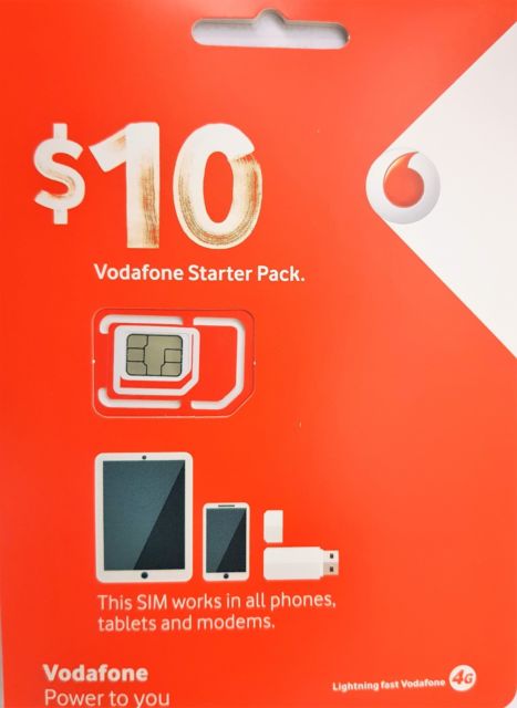 Vodafone $10 Sim