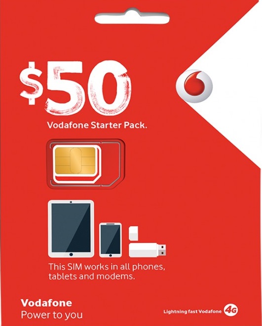 Vodafone $50 Sim