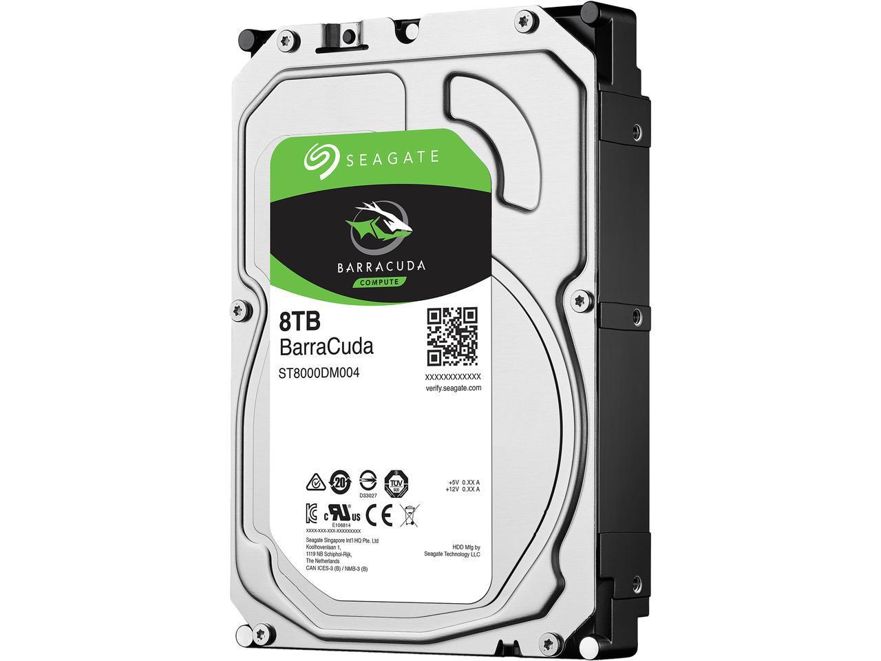 Seagate 8TB 3.5' Barracuda, 5400RPM SATA3 6Gb/s 256MB Cache HDD. 2 Years Warranty