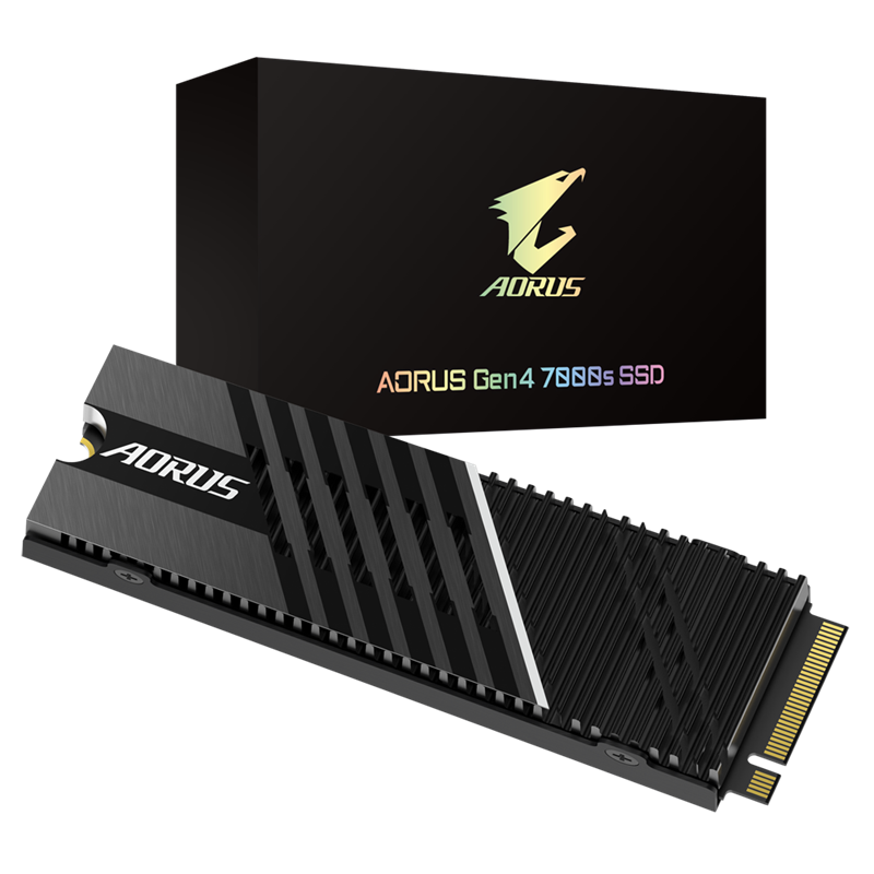 Gigabyte AORUS Gen4 7000s 2TB M.2 SSD, NVMe 1.4, 2280, 7000/6850 MB/s Seq. Read/Write, 1400TBW, 5 Years Warranty