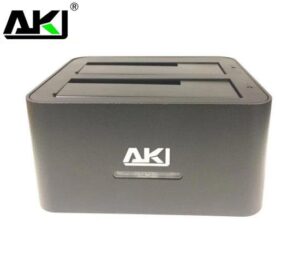 AKY Dual Bay HDD Docking Station 2.5' & 3.5' SATA HDD USB 3.0 Hard Disk Drive Clone Dock Great for Backup Copy Data Plug & Play Hot-swappable