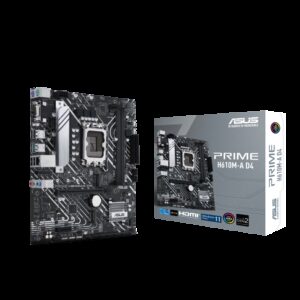 ASUS PRIME H610M-A D4 Intel LGA 1700 mATX Motherboard, 2x DDR4 ~64GB, 1x PCI-E 4.0, 1x PCI-E 3.0, 2x M.2, 4x SATA, 2x USB 3.2, 4x USB 2.0