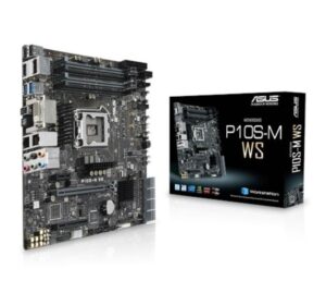 ASUS P10S-M WS mATX MB 4xDDR4, 3xPCIe, 1xM.2 8xSATA, RAID, 2xUSB3.0, 2xUSB2.0, 2xLAN ports, 1xDVI, 1xDP, 1xHDMI,