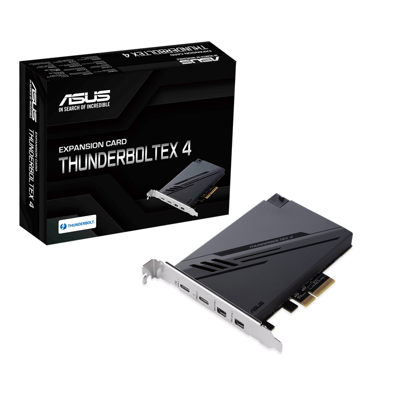 buy ASUS THUNDERBOLTEX 4 Expansion Card, Dual Thunderbolt, 40 Gbps Bi-Directional, 4xUSB-C, 1xDP, 4xPCIE3.0 online from our Melbourne shop