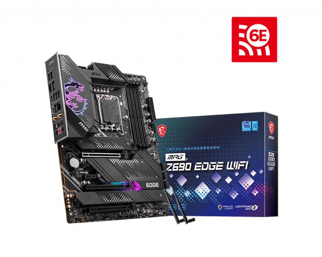 buy MSI MPG Z690 EDGE WIFI Intel LGA 1700 ATX Motherboard, DDR5 ~128GB, 3x PCI-E x16, 1x PCI-E x1, 4x M.2, 6x SATA, 1x USB-C, 5x USB 3.2, 2x USB 2.0 online from our Melbourne shop