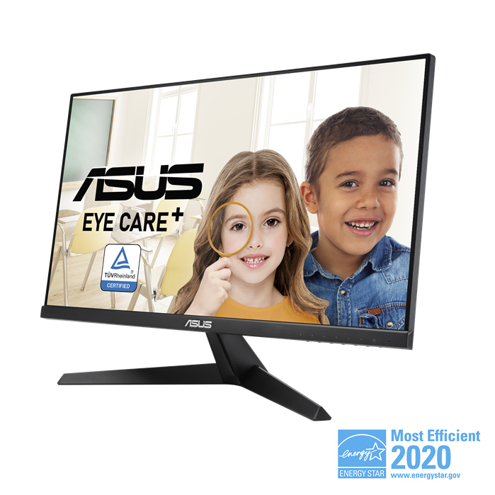 ASUS VY249HE 23.8" Eye Care Monitor -  FHD, IPS, Eye Care+,  Flicker Free, Blue Light Filter, HDMI, D-SUB, Antibacterial Treatment