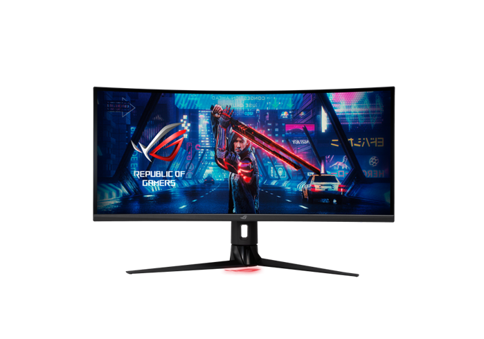 ASUS XG349C 34" ROG Strix Gaming Monitor, WQHD (3440 x 1440) Overclockable 180Hz (Above 144Hz) 1ms (GTG) Extreme Low Motion Blur Sync, USB Type-C