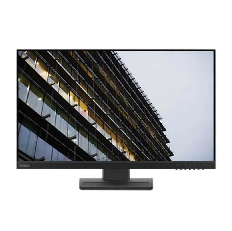 LENOVO ThinkVision E24-28 23.8" FHD WLED Monitor - 1920x1080, VGA,DP,HDMI,Height Adjustment, Speakers, VESA, 3YR WTY (62C8MAR4AU)