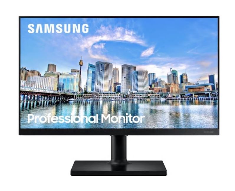 Samsung T45F 23.8"/24" 75Hz FreeSync IPS FHD Monitor 1920x1080 16:9 5ms Height Adjust Tilt Swivel Pivot DP 2xHDMI 2xUSB Hub VESA Game Mode FlickerFree