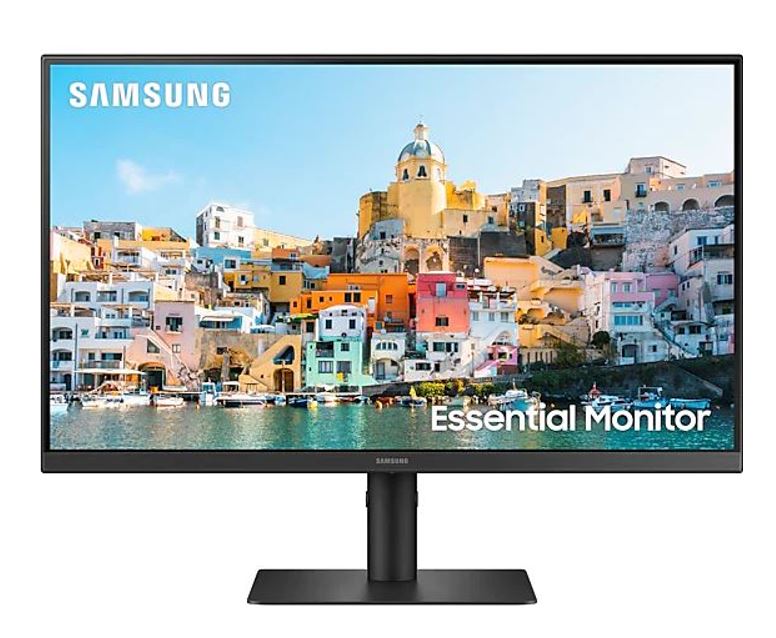 Samsung 27" S4U LED Monitor 75Hz AMD FreeSync IPS pane 1920x1080 16:9 DP signal HDMI 4xUSB Hub USB Type-C HAS Tilt Swivel Pivot VESA Eye Saver Mode