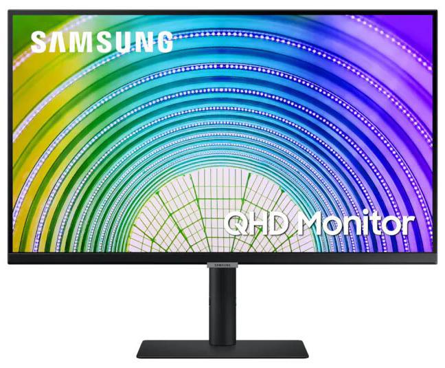Samsung S6U 27" 2K QHD 75Hz FreeSync HDR10 IPS Monitor USB-C LAN 2560x1440 5ms Height Adjust Tilt Swivel Pivot DisplayPort HDMI 3xUSB-A VESA PiP PbP
