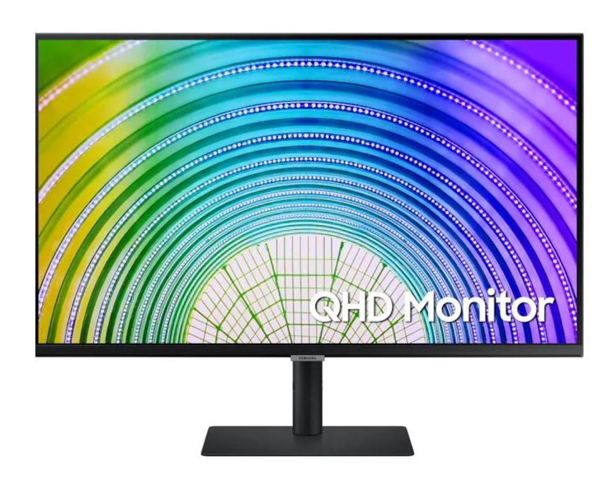 Samsung S6U 32" 2K QHD 75Hz FreeSync HDR10 VA Monitor USB-C LAN 2560x1440 5ms Height Adjust Tilt Swivel Pivot DisplayPort HDMI 3xUSB-A VESA PiP PbP