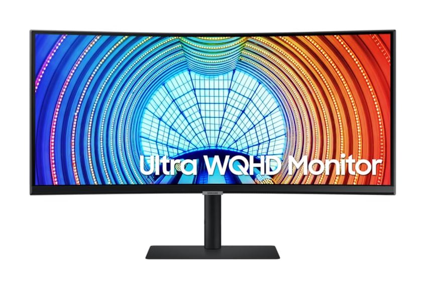 Samsung S65U 34" 100Hz Ultra-Wide QHD FreeSync USB-C Curved Monitor 90W 3440x1440 4ms Pivot Tilt HAS DP1.2 HDMI2.0 3xUSB  Swivel & Height Adjustable