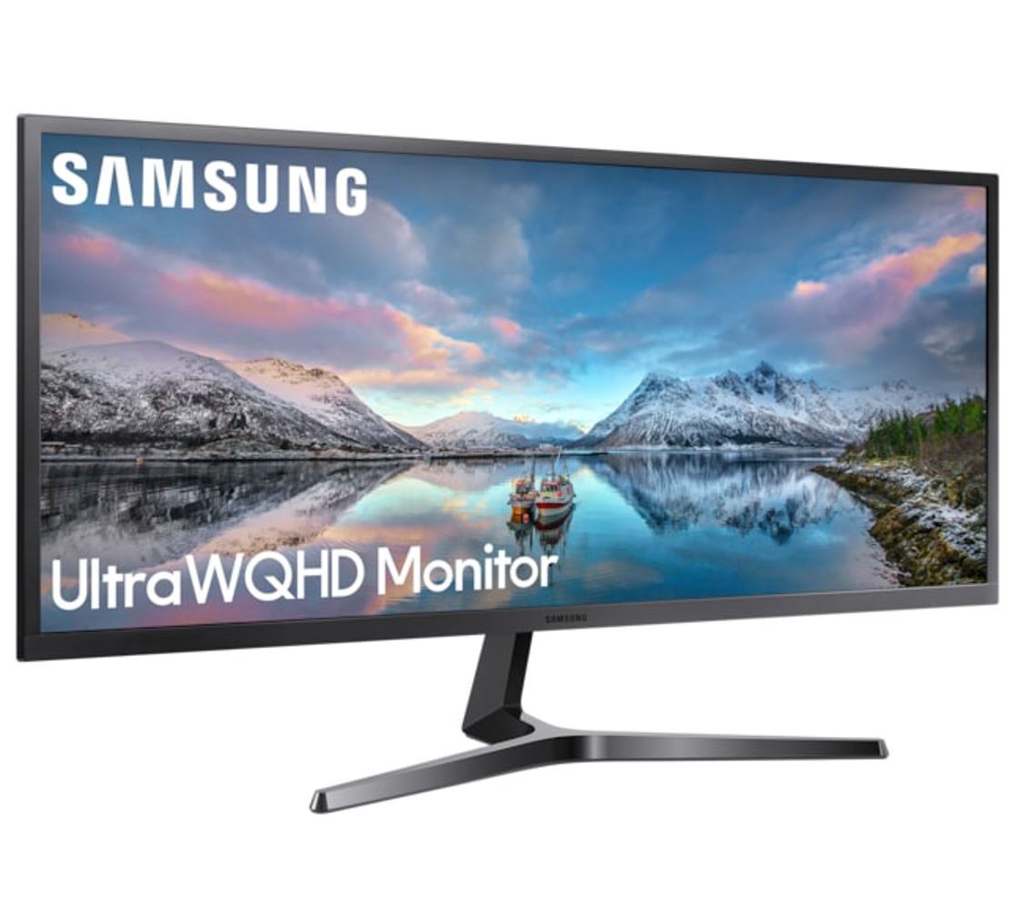 Samsung J550 34" 4K WQHD 75Hz FreeSync Monitor 3440x1440 4ms PIP PBP Tilt VESA DP 2xHDMI Slim Bezel Game Mode Eye Save Mode Flicker Free