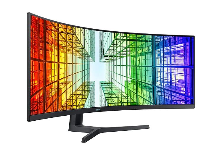 Samsung 49" Business Monitor Dual QHD 5K 5120x1440 QLED 32:9 1800R Curved Tilt Swivel Height Adjust DisplayHDR 400 1xUSB-C DP 2xHDMI LAN KVM HAS VESA