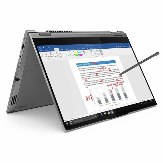 LENOVO ThinkBook 14S YOGA 14' FHD TOUCH Intel I5-1135G7 8GB 256GB SSD WIN10PRO Intel Iris Xe Graphics Fingerprint Pen 1YR WTY W10P Flip Grey