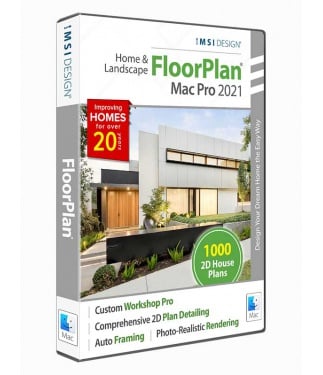 Floorplan Home & Landscape Pro 2021 Mac Digital Download