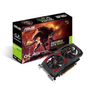 ASUS nVidia CERBERUS-GTX1050TI-O4G PCIe Card GDDR5 8K 7680x4320 1xDP 1xHDMI 1xDVI