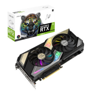 ASUS nVidia GeForce KO-RTX3060TI-8G-V2-GAMING RTX3060 Ti 8GB GDDR6, 1695/1665 Mhz Boost, PCIe 4.0, 2xHDMI 2.1 3xDP 1.4a, 2nd Gen RT Cores, 3rd Gen Ten