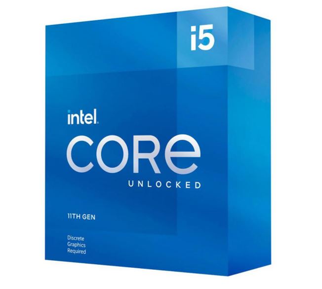 Intel i5-11600KF CPU 3.9GHz (4.9GHz Turbo) 11th Gen LGA1200 6-Cores 12-Threads 12MB 125W Graphic Card Required Unlocked Retail Box 3yrs