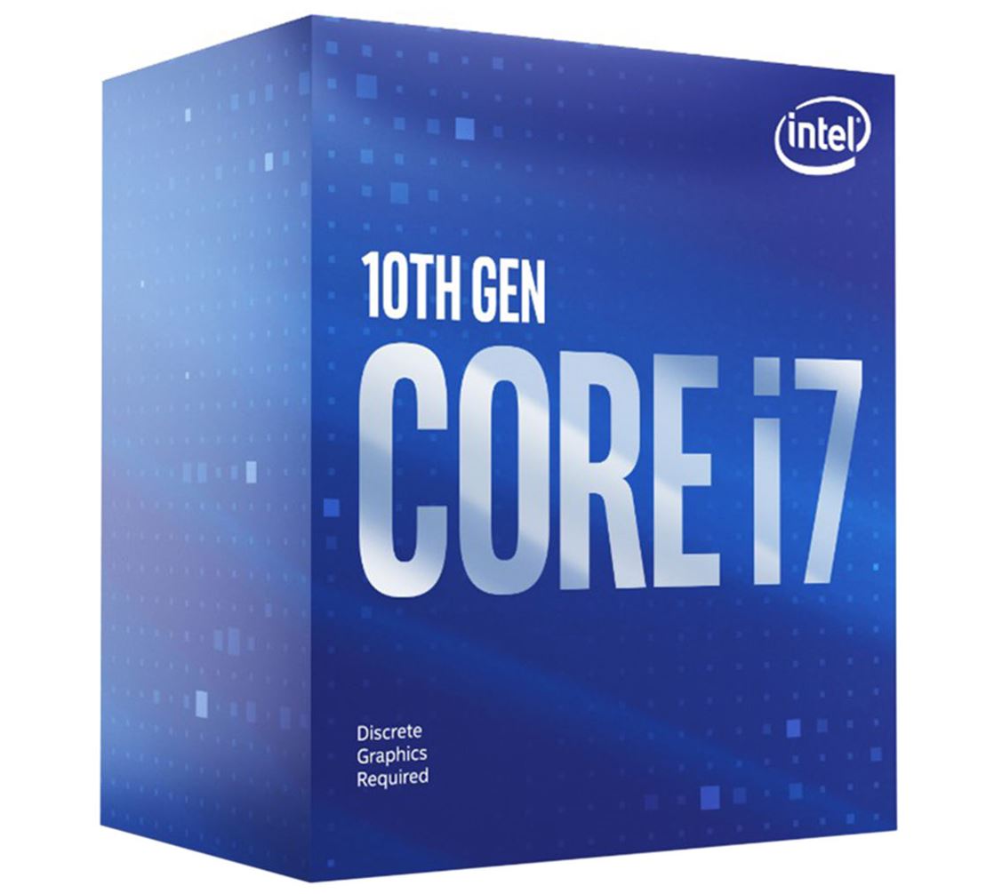 Intel i7-10700F CPU 2.9GHz (4.8GHz Turbo) LGA1200 10th Gen 8-Cores 16-Threads 16MB 65W Graphic Card Required Retail Box 3yrs