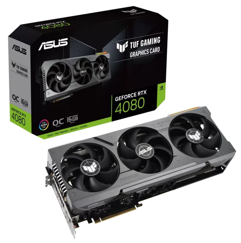ASUS NVIDIA GeForce TUF-RTX4080-O16G-GAMING 16GB GDDR6X OC Edition