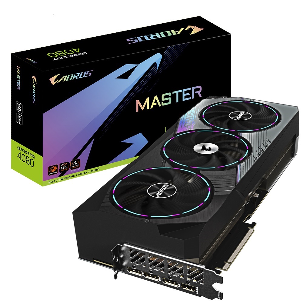 Gigabyte NVIDIA GeForce 4080 AORUS M-16GD 1.0 16G ATX GDDR6X 2550 MHz PCIE4.0 1.4a *3 HDMI 2.1 *1
