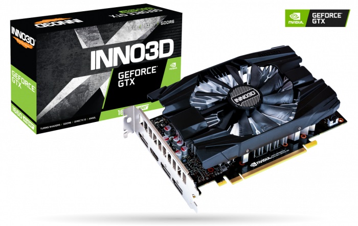 INNO3D NVIDIA GeForce GTX 1660 SUPER Compact GPU 6GB GDDR6.1785 Clock, RAM 14Gbps, 3xDP+HDMI