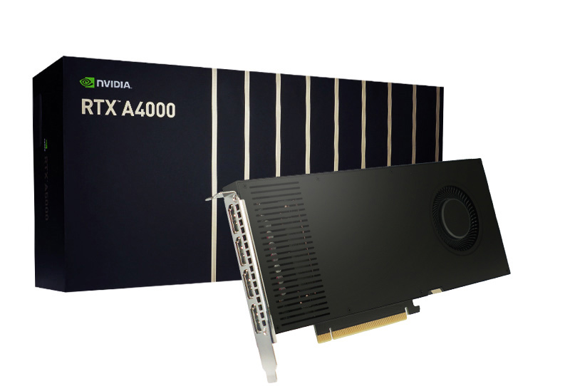 Leadtek NVIDIA Quadro RTX A4000 16GB Workstation Graphics Card GDDR6, ECC, 4x DP 1.4, PCIe Gen 4 x 16, 140W, Single Slot Form Factor, VR Ready