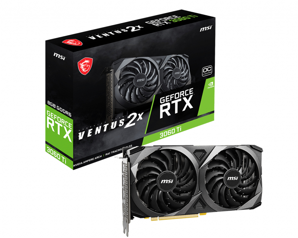 MSI NVIDIA Geforce RTX 3060 Ti VENTUS 2X 8G OCV1 Video Card LHR