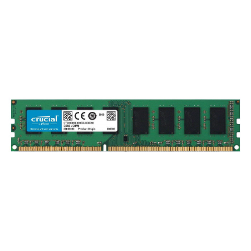 Crucial 8GB (1x8GB) DDR3L UDIMM 1600MHz CL11 1.35V Dual Ranked Single Stick Desktop PC Memory RAM