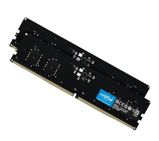 Crucial 64GB (2x32GB) DDR5 UDIMM 5600MHz CL46 Desktop PC Memory