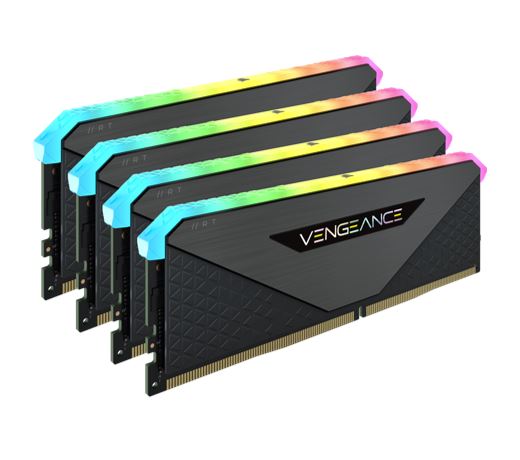 Corsair Vengeance RGB RT 128GB (4x32GB) DDR4 3600MHz C18 18-22-22-42 Black Heatspreader Desktop Gaming Memory for AMD Threadripper