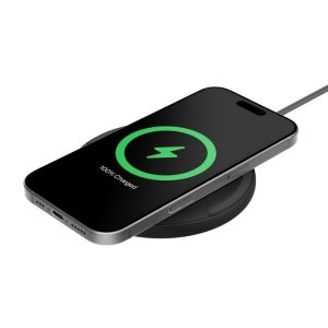 Belkin BoostCharge Wireless Charging Pad (15W) + USB-C to USB-C Cable (1.5M) - Black (WIA012fqBK), LED Indicator, $2500 CEW, 2 Years Warranty